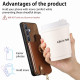 For Samsung Galaxy S24+ 5G Cross Leather Ring Vertical Zipper Wallet Back Phone Case(Brown)