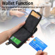 For Samsung Galaxy S24+ 5G Cross Leather Ring Vertical Zipper Wallet Back Phone Case(Black)