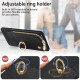 For Samsung Galaxy S24+ 5G Cross Leather Ring Vertical Zipper Wallet Back Phone Case(Black)