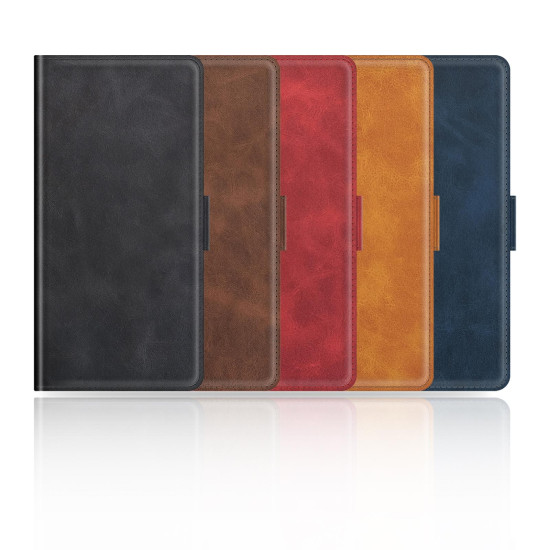 For Samsung Galaxy S24+ 5G Dual-side Magnetic Buckle Horizontal Flip Leather Phone Case(Black)