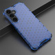 For Samsung Galaxy S24+ 5G Shockproof Honeycomb Phone Case(Blue)