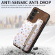 For Samsung Galaxy S24+ 5G Retro Painted Zipper Wallet Back Phone Case(Brown)
