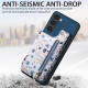 For Samsung Galaxy S24+ 5G Retro Painted Zipper Wallet Back Phone Case(Blue)