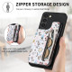 For Samsung Galaxy S24+ 5G Retro Painted Zipper Wallet Back Phone Case(Black)
