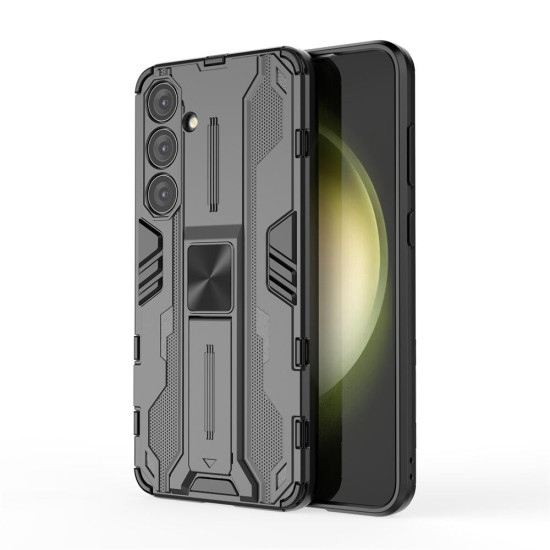 For Samsung Galaxy S24+ 5G Supersonic Armor PC Hybrid TPU Phone Case(Black)