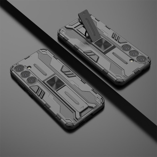 For Samsung Galaxy S24+ 5G Supersonic Armor PC Hybrid TPU Phone Case(Black)