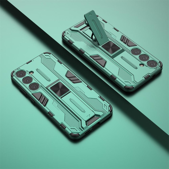 For Samsung Galaxy S24+ 5G Supersonic Armor PC Hybrid TPU Phone Case(Green)