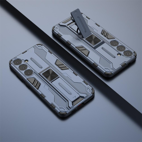 For Samsung Galaxy S24+ 5G Supersonic Armor PC Hybrid TPU Phone Case(Blue)