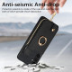 For Samsung Galaxy S24+ 5G Cross Leather Ring Vertical Zipper Wallet Back Phone Case(Black)