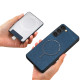 For Samsung Galaxy S24+ 5G Retro Splitable Magnetic Card Bag Leather Phone Case(Blue)