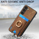 For Samsung Galaxy S24+ 5G Retro Splitable Magnetic Card Bag Leather Phone Case(Brown)