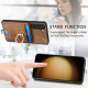 For Samsung Galaxy S24+ 5G Retro Splitable Magnetic Card Bag Leather Phone Case(Brown)