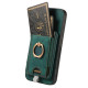 For Samsung Galaxy S24+ 5G Retro Splitable Magnetic Card Bag Leather Phone Case(Green)