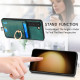 For Samsung Galaxy S24+ 5G Retro Splitable Magnetic Card Bag Leather Phone Case(Green)