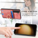 For Samsung Galaxy S24+ 5G Retro Splitable Magnetic Card Bag Leather Phone Case(Pink)