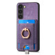 For Samsung Galaxy S24+ 5G Retro Splitable Magnetic Card Bag Leather Phone Case(Purple)