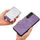 For Samsung Galaxy S24+ 5G Retro Splitable Magnetic Card Bag Leather Phone Case(Purple)