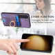 For Samsung Galaxy S24+ 5G Retro Splitable Magnetic Card Bag Leather Phone Case(Purple)