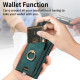 For Samsung Galaxy S24+ 5G Retro Skin-feel Ring Card Bag Phone Case with Hang Loop(Green)