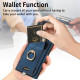For Samsung Galaxy S24+ 5G Retro Skin-feel Ring Card Bag Phone Case with Hang Loop(Blue)