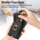 For Samsung Galaxy S24+ 5G Retro Skin-feel Ring Card Bag Phone Case with Hang Loop(Black)