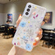 For Samsung Galaxy S24+ 5G Fresh Small Floral Epoxy TPU Phone Case(D05 Blue Floral)