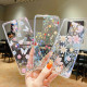 For Samsung Galaxy S24+ 5G Fresh Small Floral Epoxy TPU Phone Case(D05 Blue Floral)