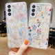 For Samsung Galaxy S24+ 5G Fresh Small Floral Epoxy TPU Phone Case(D05 Blue Floral)