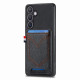 For Samsung Galaxy S24+ 5G Denim Texture Leather Skin Phone Case with Card Slot(Black)
