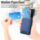 For Samsung Galaxy S24+ 5G Denim Texture Leather Skin Phone Case with Card Slot(Blue)