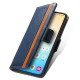 For Samsung Galaxy S24+ 5G CaseNeo Splicing Dual Magnetic Buckle Leather Phone Case(Blue)