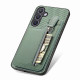 For Samsung Galaxy S24+ 5G Carbon Fiber Vertical Flip Zipper Phone Case(Green)