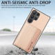 For Samsung Galaxy S24+ 5G Carbon Fiber Magnetic Card Wallet RFID Blocking Phone Case(Black)