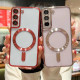 For Samsung Galaxy S24+ 5G MagSafe Electroplating TPU Phone Case(Black)