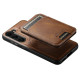 For Samsung Galaxy S23+ 5G Suteni H15  Oil Eax Leather Detachable Wallet Back Phone Case(Black)