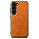 For Samsung Galaxy S23+ 5G Suteni H15  Oil Eax Leather Detachable Wallet Back Phone Case(Khaki)