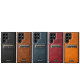 For Samsung Galaxy S24+ 5G Suteni H15  Oil Eax Leather Detachable Wallet Back Phone Case(Khaki)
