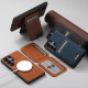 For Samsung Galaxy S23+ 5G Suteni H16 Litchi Texture Leather Detachable Wallet Back Phone Case(Khaki)