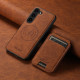 For Samsung Galaxy S23+ 5G Suteni H16 Litchi Texture Leather Detachable Wallet Back Phone Case(Blue)