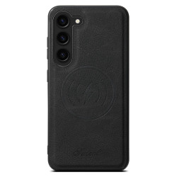 For Samsung Galaxy S24+ 5G Suteni H16 Litchi Texture Leather Detachable Wallet Back Phone Case(Black)