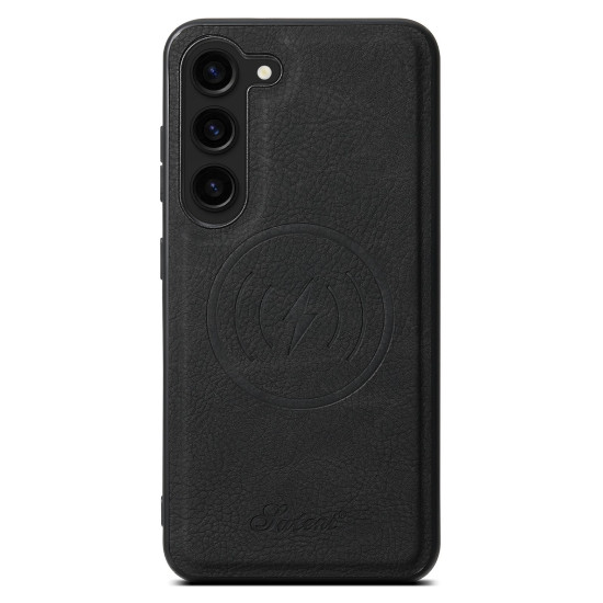 For Samsung Galaxy S24+ 5G Suteni H16 Litchi Texture Leather Detachable Wallet Back Phone Case(Black)