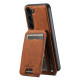 For Samsung Galaxy S24+ 5G Suteni H16 Litchi Texture Leather Detachable Wallet Back Phone Case(Black)