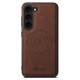 For Samsung Galaxy S24+ 5G Suteni H16 Litchi Texture Leather Detachable Wallet Back Phone Case(Brown)