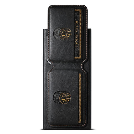 For Samsung Galaxy S23+ 5G Suteni H02 Leather Wallet Stand Back Phone Case(Black)