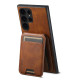 For Samsung Galaxy S23+ 5G Suteni H02 Leather Wallet Stand Back Phone Case(Brown)