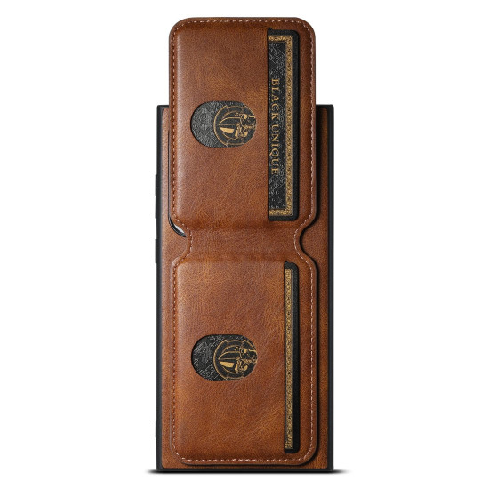 For Samsung Galaxy S23+ 5G Suteni H02 Leather Wallet Stand Back Phone Case(Brown)