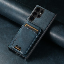 For Samsung Galaxy S23+ 5G Suteni H02 Leather Wallet Stand Back Phone Case(Blue)
