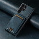 For Samsung Galaxy S23+ 5G Suteni H02 Leather Wallet Stand Back Phone Case(Blue)