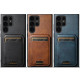 For Samsung Galaxy S23+ 5G Suteni H02 Leather Wallet Stand Back Phone Case(Blue)