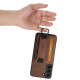 For Samsung Galaxy S24+ 5G Suteni H13 Litchi Leather Wrist Strap Wallet Back Phone Case(Brown)